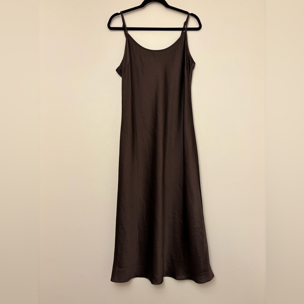 Jenni Kayne Brown Midi Slip Dress